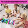 Image 9 : Pink Remote Control Double-Sided R/C Stunt Car with LED Headlights - Flip/Stunt Car Toy - Brand New