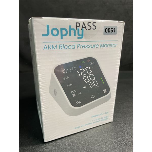 Electric/Automatic Arm Blood Pressure Monitor with Large 4.3" Display Screen - New Sealed