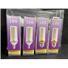 Image 3 : 4-Pack E12 LED Bulbs; 20W Candelabra LED Light Bulbs; Warm White, 3000K - New