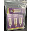 Image 6 : 4-Pack E12 LED Bulbs; 20W Candelabra LED Light Bulbs; Warm White, 3000K - New