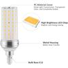 Image 8 : 4-Pack E12 LED Bulbs; 20W Candelabra LED Light Bulbs; Warm White, 3000K - New