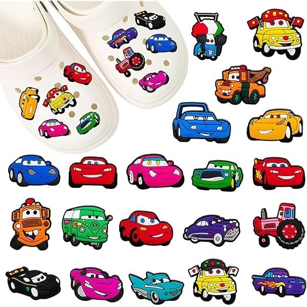4 Packs of Disney Cars Characters Crocs Shoe Charms/Jibbitz Croc Charms (30pcs Each) - New