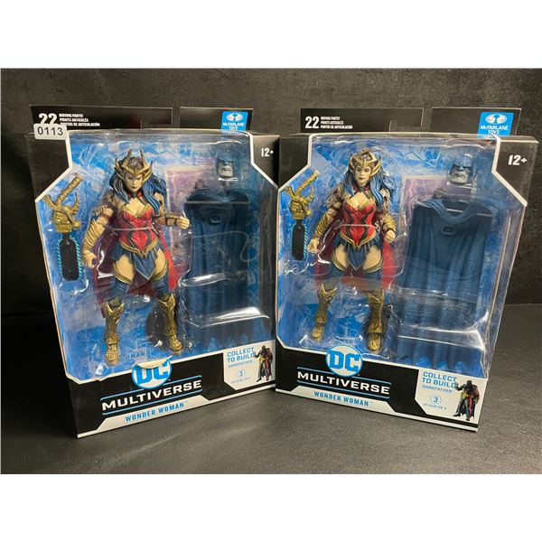 Lot of 2 DC Multiverse Wonder Woman Collectible Toys/Action Figures by McFarlane Toys - New