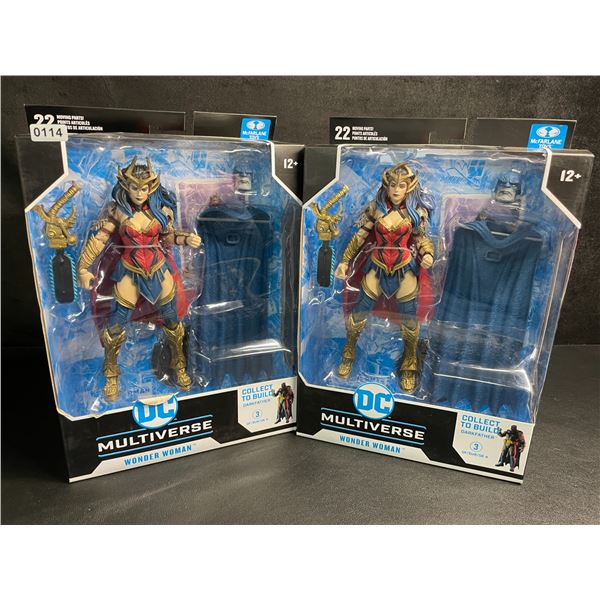 Lot of 2 DC Multiverse Wonder Woman Collectible Toys/Action Figures by McFarlane Toys - New