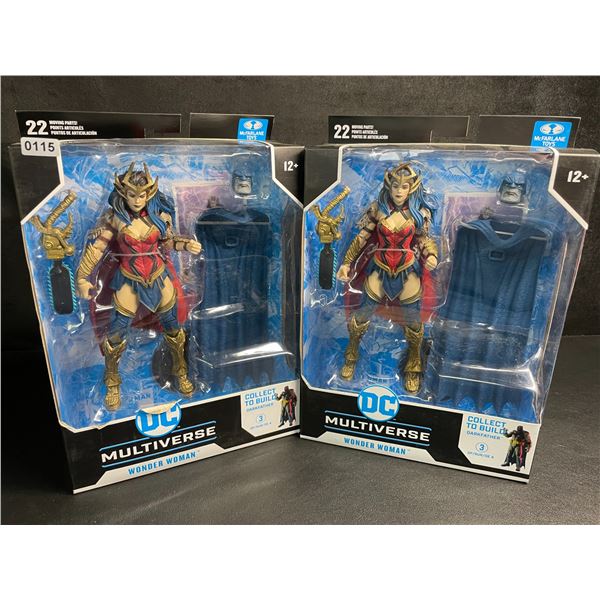 Lot of 2 DC Multiverse Wonder Woman Collectible Toys/Action Figures by McFarlane Toys - New