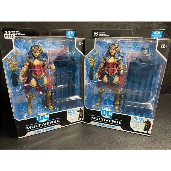 Lot of 2 DC Multiverse Wonder Woman Collectible Toys/Action Figures by McFarlane Toys - New