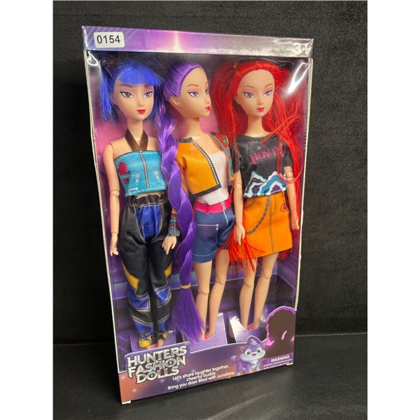 K-Pop Demon Hunters 3PC Fashion Dolls Toy Set - Brand New