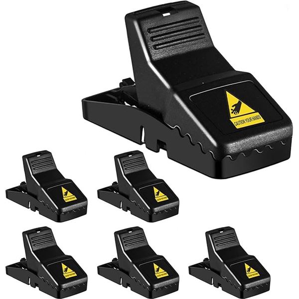 6-Pack of Mouse Traps - Quick & Effective Mouse Catchers; Easy to Use & Set - New