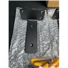 Image 3 : 4PCS Heavy-Duty Floating Shelf Brackets; 5" Wall Mounted "L" Shelf Brackets (Black) New in Box