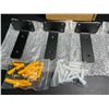 Image 5 : 4PCS Heavy-Duty Floating Shelf Brackets; 5" Wall Mounted "L" Shelf Brackets (Black) New in Box