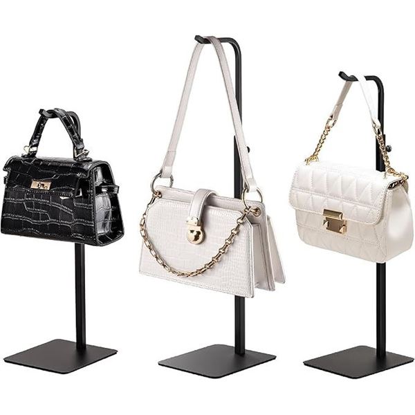 3-Pack Purse Holders/Handbag Display Stands/Hangers for Bags - For Closet/Vendors/Retail Use - NEW