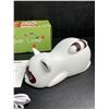 Image 4 : LED Cute Lazy Raccoon Bedside Lamp; Touch Control, Dimmable & Rechargeable - New