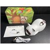 Image 2 : LED Cute Lazy Raccoon Bedside Lamp; Touch Control, Dimmable & Rechargeable - New