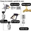 Image 2 : 8PC Pressure Washer Adapter Set - Stainless Steel M22-14mm Quick Disconnect; 3/4" to 1/2" - New