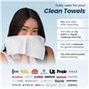 Image 12 : 50PC Box of XL Clean Towels; Dermatologist-Approved Compostable Face Towels - Ultra Soft - New