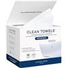 Image 1 : 50PC Box of XL Clean Towels; Dermatologist-Approved Compostable Face Towels - Ultra Soft - New