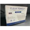 Image 2 : 50PC Box of XL Clean Towels; Dermatologist-Approved Compostable Face Towels - Ultra Soft - New