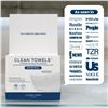 Image 6 : 50PC Box of XL Clean Towels; Dermatologist-Approved Compostable Face Towels - Ultra Soft - New