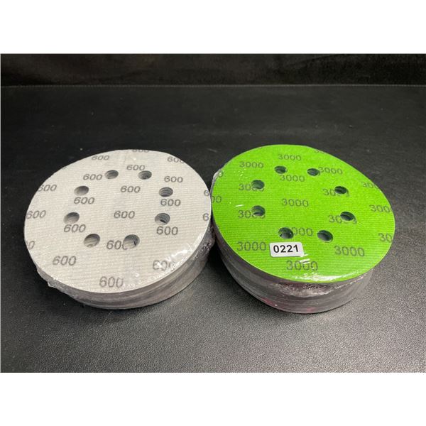 2 Packs of Sanding Discs (600 Grit & 3000 Grit) - New