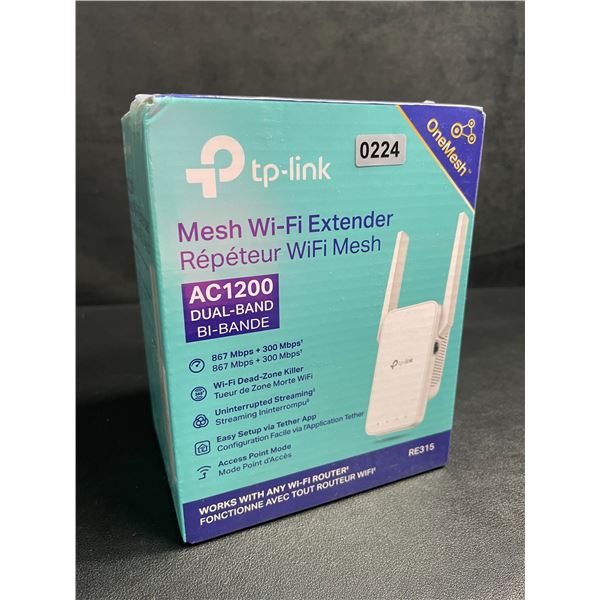 TP-Link AC1200 Mesh Wi-Fi Extender/WiFi Booster - Works with Any WiFi Router - New Sealed!