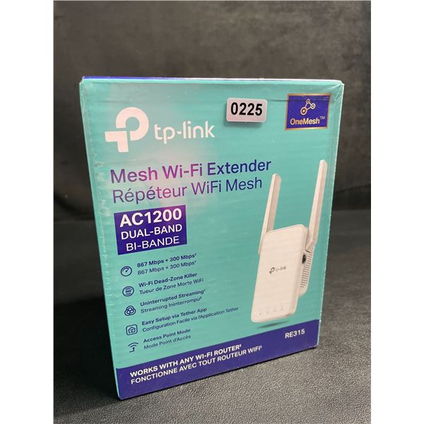 TP-Link AC1200 Mesh Wi-Fi Extender/WiFi Booster - Works with Any WiFi Router - New Sealed!
