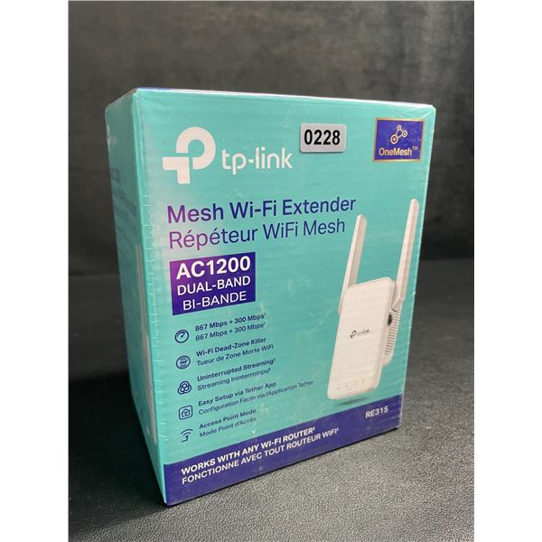 TP-Link AC1200 Mesh Wi-Fi Extender/WiFi Booster - Works with Any WiFi Router - New Sealed!