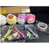 Image 3 : 12PC Hello Kitty & Friends Squishies/Keychains/Sticker Set - New in Box