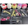 Image 4 : 12PC Hello Kitty & Friends Squishies/Keychains/Sticker Set - New in Box