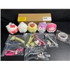 Image 1 : 12PC Hello Kitty & Friends Squishies/Keychains/Sticker Set - New in Box