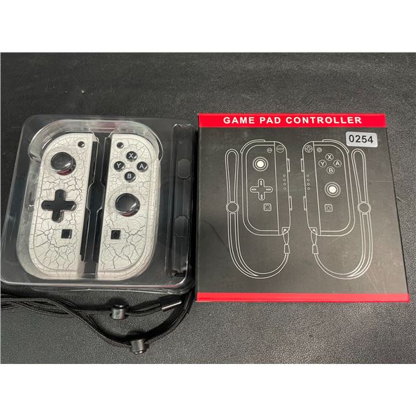 1 Pair of L + R JoyCon Controllers for Nintendo Switch; Marble White Design - New