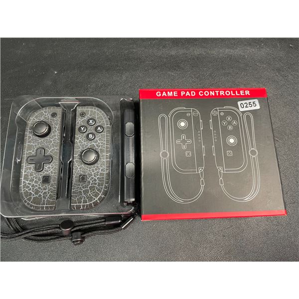 1 Pair of L + R JoyCon Controllers for Nintendo Switch; Marble Black Design - New