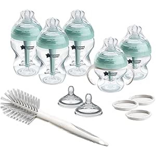 12PC Tommee Tippee Advanced+Colic Baby Bottle Set - New (Damaged Box)