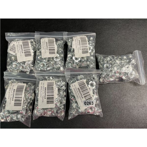 7 Packs of M6 4-Pronged T-Nuts (50PCS Per Pack) for Woodwork/Cabinetry - New