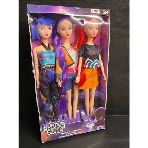 K-Pop Demon Hunters 3PC Fashion Dolls Toy Set - Brand New