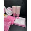 Image 4 : HUGE Hello Kitty Birthday Party Supply Set (Plates, Cups, Spoons, Forks, 2x Tablecloths, Straws) New