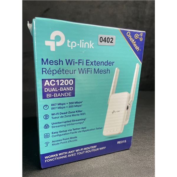 TP-Link AC1200 Mesh Wi-Fi Extender/WiFi Booster - Works with Any WiFi Router - New Sealed!