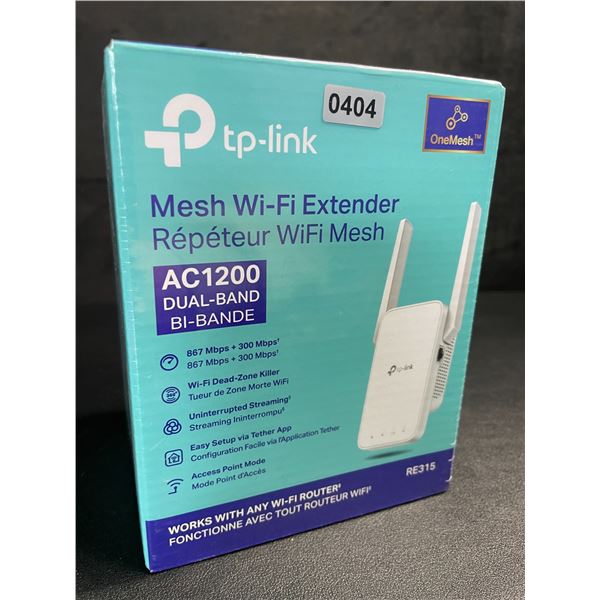 TP-Link AC1200 Mesh Wi-Fi Extender/WiFi Booster - Works with Any WiFi Router - New Sealed!