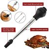 Image 6 : Lot of 4 JY Cookment Stainless Steel Turkey Basters/Syringes for Cooking with Cleaning Brush - New