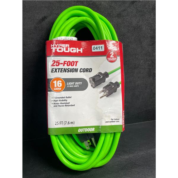 HyperTough 25-Foot Extension Cord - For Indoor/Outdoor Use - Brand New