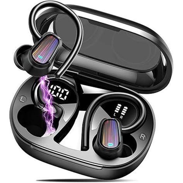 Lot of 2 Sets OYIB Wireless Bluetooth Spot Earbuds; 50HR Battery Life - New Sealed!