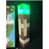 Image 4 : Minecraft Light-Up Wall Torch Lamp - USB-Rechargeable; Multi-Color Effects - New