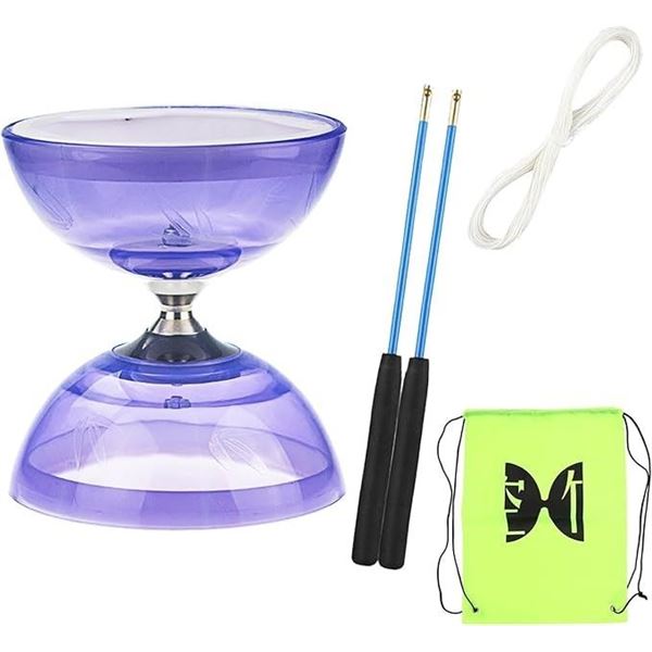 Diabolo Chinese Yo-Yo Toy/Juggling Toy Set with Storage Bag - New