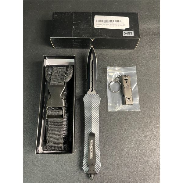 Cold Steel Tactical OTF Hunting Knife with Carbon Handle - New in Box