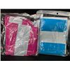 Image 10 : 2-Pack of Inflatable Pool Float Lounge Chairs/Water Pool Float Hammocks - Blue/Pink - New