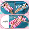 Image 3 : 2-Pack of Inflatable Pool Float Lounge Chairs/Water Pool Float Hammocks - Blue/Pink - New
