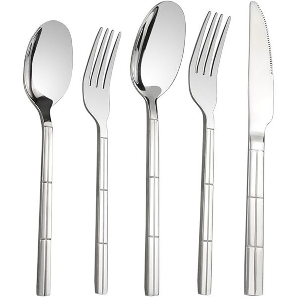40-Piece Stainless Steel Cutlery Set/Flatware Set - Includes Forks/Spoons/Knives - New Sealed