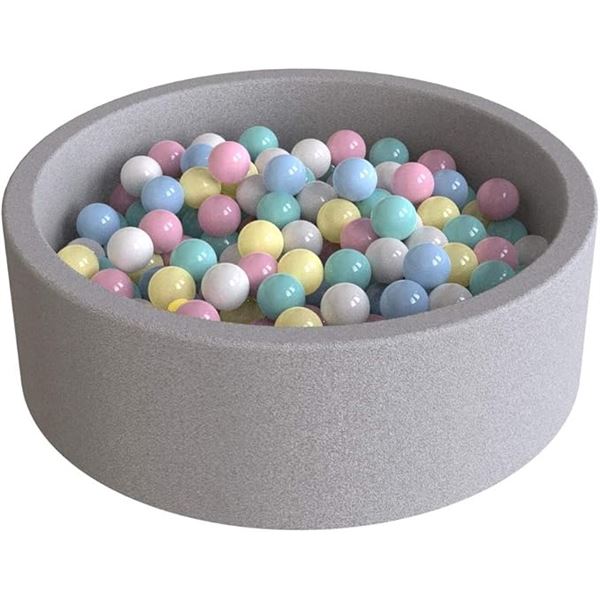 WonderSpace Deluxe Kids Round Ball Bit (Light Gray) Ideal for Toddlers (1+ Years) - New Sealed!