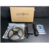 Image 2 : LuminoSum 16.4FT LED Warm White LED Strip Light Kit (Waterproof) with Remote Control - New in Box