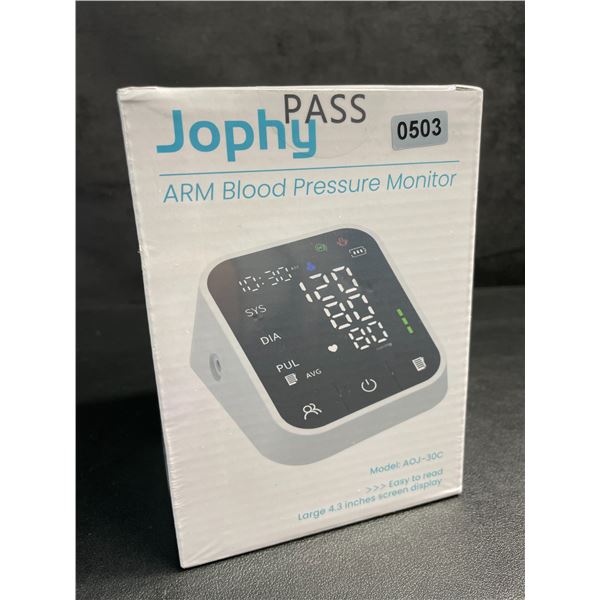 Electric/Automatic Arm Blood Pressure Monitor with Large 4.3" Display Screen - New Sealed