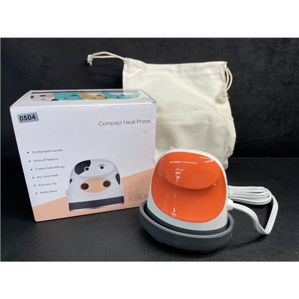Mini Heat Press Machine for HTV/Cricut Projects; Small Iron-On Press for Heat Transfer Crafts - New!